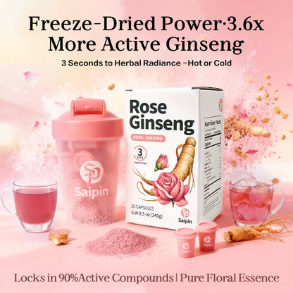 Saipin Rose American Ginseng Tea | 2× Large Boxes (40 Capsules)